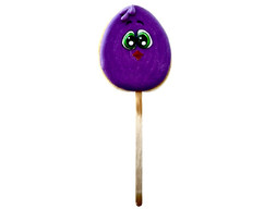Печенье на палочке фиолетовое